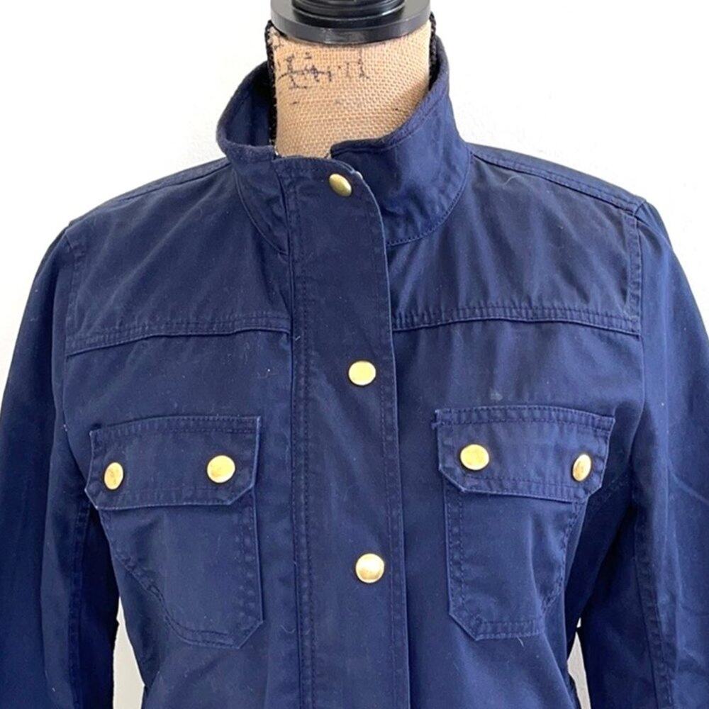 J. CREW DOWNTOWN FIELD navy blue jacket size Small - Picture 4 of 14